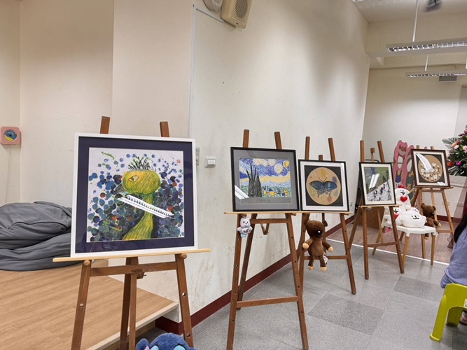 20250610參與孩子畫展揭幕貼文02-臺南市重症兒童關懷協會